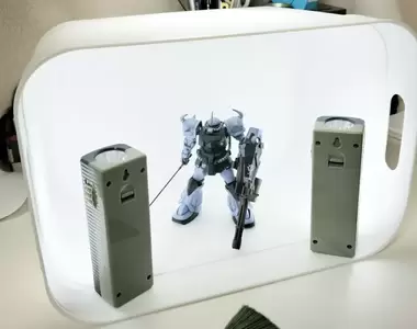 《百元商店小物搭建模型攝影棚》天才般的點子而且拍攝效果還不錯喔