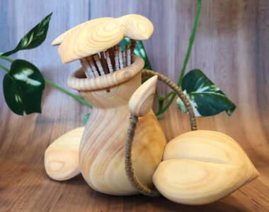 網友製作《大食花牙籤收納罐》擺一個在餐桌上，樂趣跟質感通通都有了