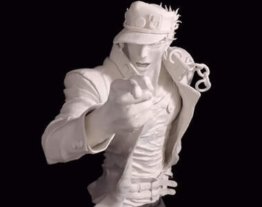 藝術家製作《等身大空條承太郎黏土模型》這線條,這渾身的肌肉感真的太有魄力了