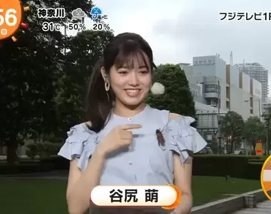 《油蟬亂入天氣預報》女主播谷尻萌決定跟牠一起報天氣 鎮定態度網友大讚超敬業