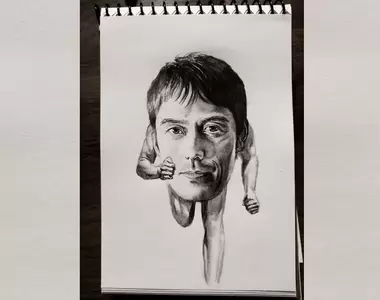 《網友認真素描的結果》連本人都覺得全世界大概也只有他這樣畫素描XD