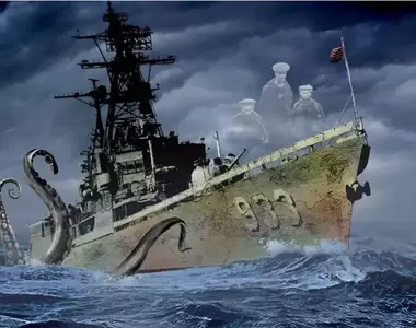 《斯坦因號怪物》巨大海洋生物襲擊戰艦,難道當時上船的就是傳說中的挪威海怪?