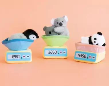療癒宅小物《動物上秤鑰匙圈》下班回家就把動物鑰匙扣放置體重收納盆上,超可愛❤