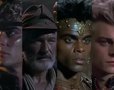 用AI生成的《1987年電影版星塵遠征軍》無論畫面跟角色都非常有80年代的電影氛圍