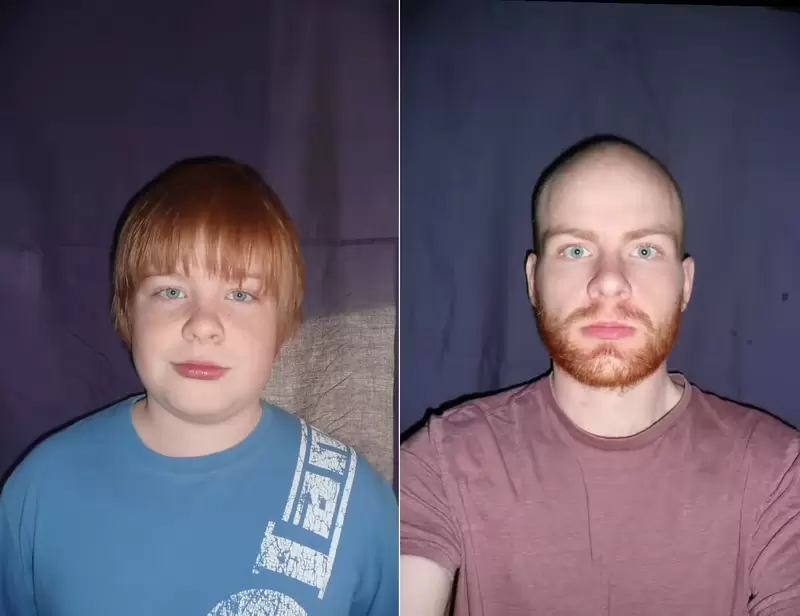 持續不斷拍照片《記錄自己13歲~28歲的樣子》15年的時間看完一個男孩變成男人的過程