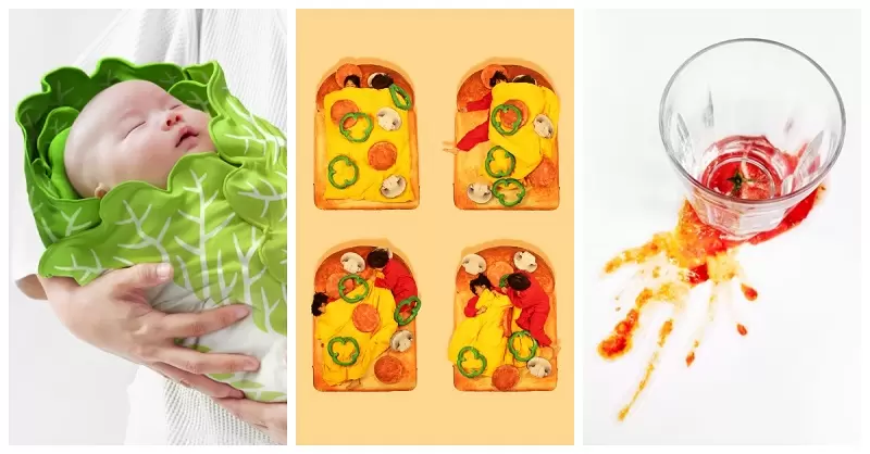 日本《KAKAMU超市》食物設計創意網站！大白菜寶寶包巾、拍爛番茄汁飛濺杯墊讓你腦洞大開