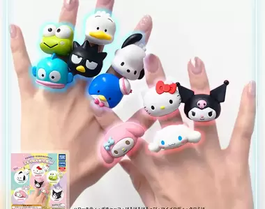 CP值超高的《三麗鷗大頭戒指扭蛋》戴起來可愛加倍