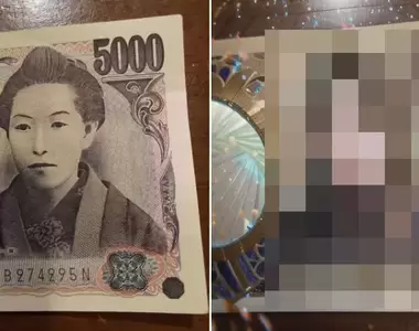 把五千元紙幣上的《樋口一葉變成美少女》網友用照相APP加工照片結果演算出驚人的效果