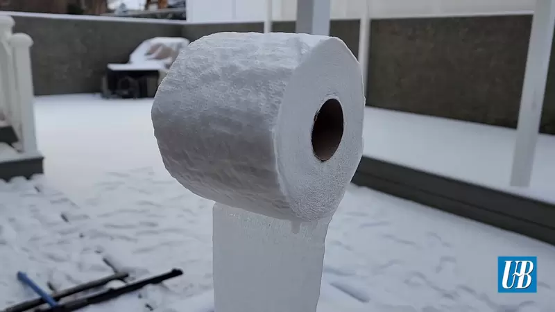 零下26度的環境能讓《衛生紙直挺挺的站起來》這不是魔術表演而是真的冷到不行 零下26度的環境能讓《衛生紙直挺挺的站起來》這不是魔術表演而是真的冷到不行