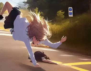 《AI不會畫「摔倒」》發現繪畫AI最新的弱點 因為這種題材的插畫本來就很少?