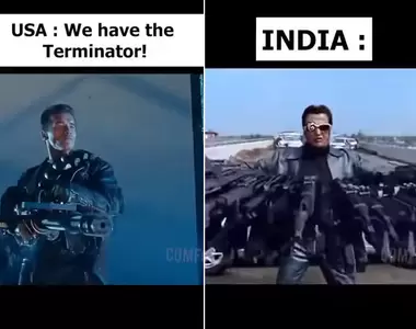 《美國電影與印度電影的比較》美國總覺得自己最強，但印度片一比感覺又好像輸了很多XD