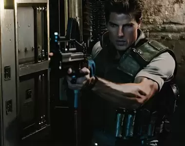 用AI生成的《80年代電影風格版惡靈古堡1》所以人工智能認定阿湯哥是克里斯的最佳人選XD