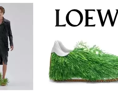 綠意盎然《LOEWE長草運動鞋「Grass sneaker」》定價64,000元熱賣中!網友:有同款帽子嗎?