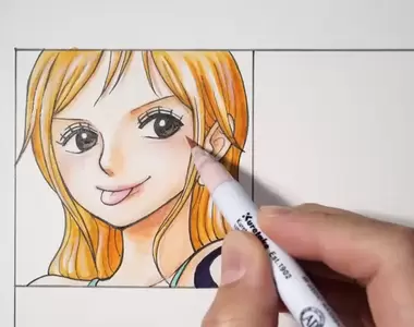 航海王《娜美的12種動漫畫風》最後進擊的巨人描繪方式也太超惡搞啦XD