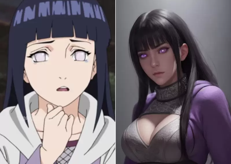 AI技術角色真人化《火影忍者》 日向雛田的魅力？只能說鳴人眼光太好了❤