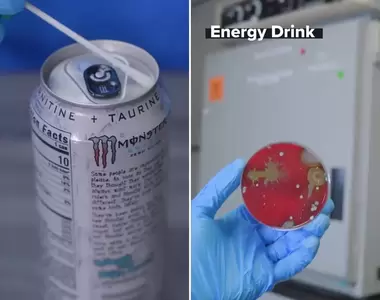 實測《市面上罐裝飲料的細菌數量》常常嘴巴長泡疹嗎?會不會是你每次喝飲料時都沒擦呢?