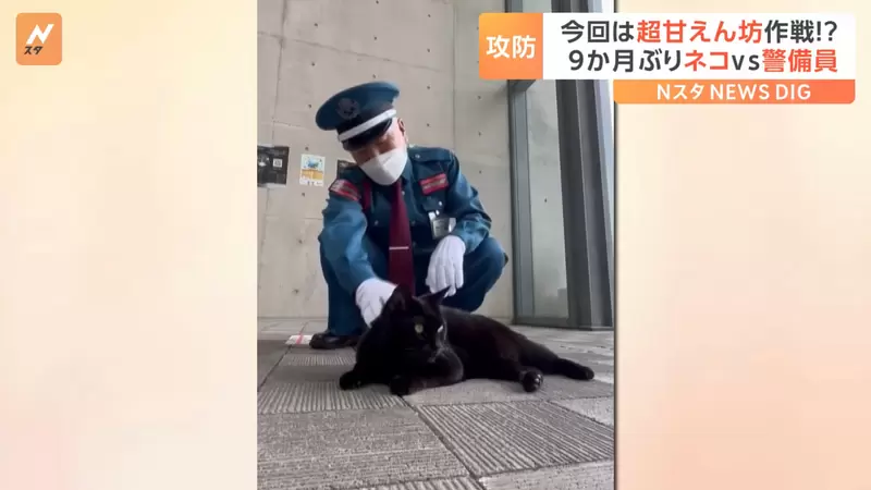 尾道市立美術館《警衛與黑貓的攻防戰》睽違九個月之後貓貓想到新招，能夠終止連敗紀錄嗎？