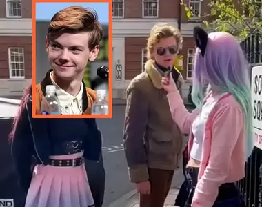 街訪遇到大明星《湯瑪士·桑格斯特》好笑的是女網紅竟然一點都不認識他