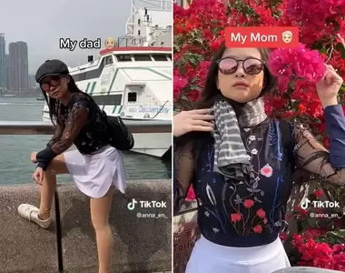 有共鳴《亞洲父母拍照式》把拔喜歡耍帥，馬麻拍照就一定要找朵鮮花扶一下XD