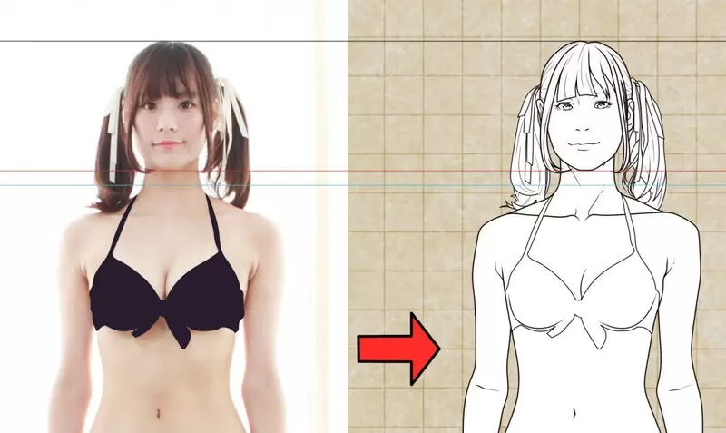 《臨摹照片練習插畫的盲點》體型直接畫成二次元好像怪怪的？資深繪師講解問題在哪裡