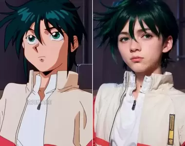 AI技術角色真人化《機動新世紀鋼彈 X》如果動畫中的角色變成真人，電腦模擬後大概會長這樣子