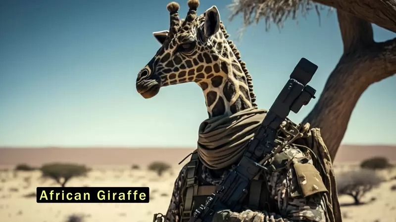 人工智能模擬《把動物想像成特種兵的模樣》這樣打仗長頸鹿是不是比較有優勢？因為可以看比較遠(誤)