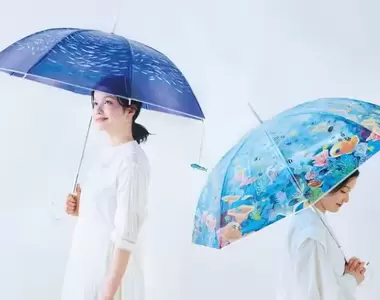 撐傘撐出心曠神怡《水族館海洋限定傘》日本雜貨品牌與名古屋水族館合作推出的趣味小物