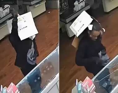 美國《紙箱哥超商行竊》被警方鎖定的契機是因為忘記挖洞,臉露出來被逮...