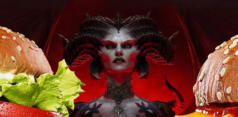 《日本漢堡王╳暗黑４合作活動》至少要跑５間店挨批超麻煩？住在鄉下根本湊不齊全套