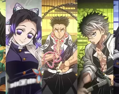 鬼滅之刃《柱稽古篇》電視動畫製作決定，官方首先釋出登場各柱帥氣視覺圖