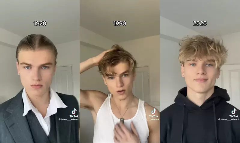 一支影片重現《100年內流行過的各種男性髮型》人帥頭髮多，影片不管怎麼拍都帥氣
