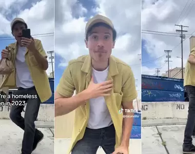 網友反諷表現《2023年的街友生態》你會上鏡頭也會拿到食物，但也不全是那樣(苦笑)