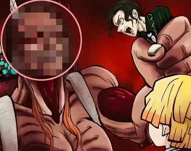 鬼滅之刃《禰豆子的12種動漫畫風》最後壓軸的「進擊的巨人」風格還是很強，鬼王來估計也無計可施吧(汗)