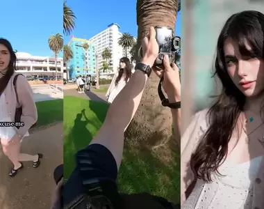 攔妹拍照《街拍正妹Coco Cohen》很會拍照的人技術就是不一樣