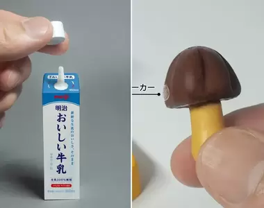 日本明治與設計師合作推出《架空趣味雜貨》香菇山耳機還有牛奶立可白超有梗