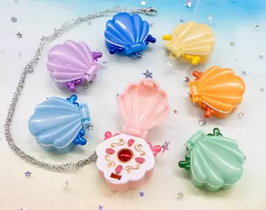 閃亮耀眼《真珠美人魚 貝殼項鍊扭蛋》小朋友才做選擇~直接扭個一套吧
