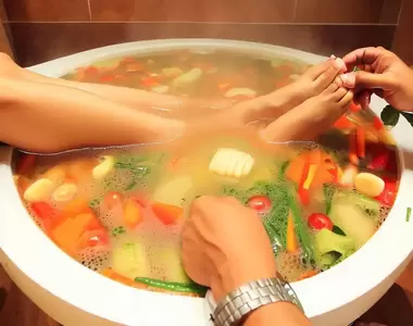 《人工智能不理解泡湯是什麼意思》也不能說AI錯,但合成出這樣的圖片我笑惹XD