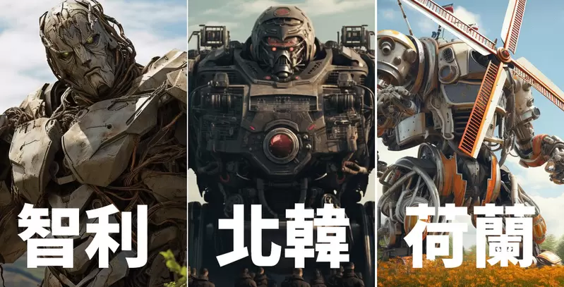 《以世界各國形象打造的機器人》如果未來以國家為單位進行機器人格鬥戰,那麼屆時參賽的機械大概會長這樣子Part1 《以世界各國形象打造的機器人》如果未來以國家為單位進行機器人格鬥戰,那麼屆時參賽的機械大概會長這樣子Part1