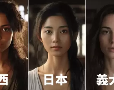 人工智能描繪《世界各國女性長相》在AI的判斷下大家素顏以及最平均的狀態大概長這樣子