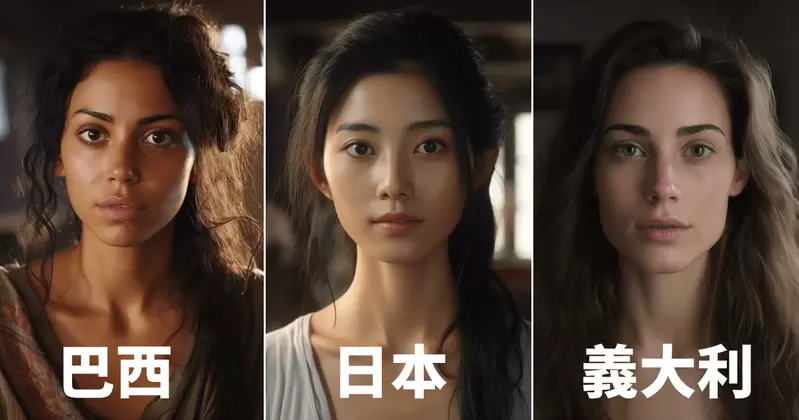 人工智能描繪《世界各國女性長相》在AI的判斷下大家素顏以及最平均的狀態大概長這樣子 人工智能描繪《世界各國女性長相》在AI的判斷下大家素顏以及最平均的狀態大概長這樣子