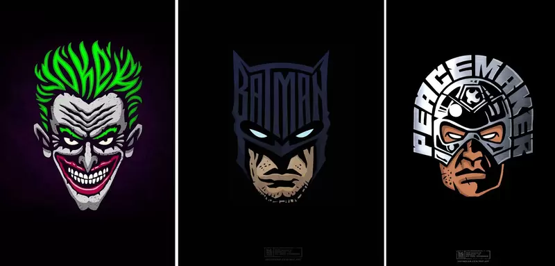 平面設計師創作《專屬超級英雄標誌》加入文字與圖形創造出酷炫的圖案