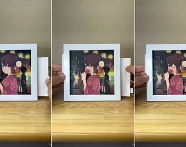 日本紙藝作家新作品《夏日祭典裡的她》用了八個零件呈現出絕佳的連環畫劇效果