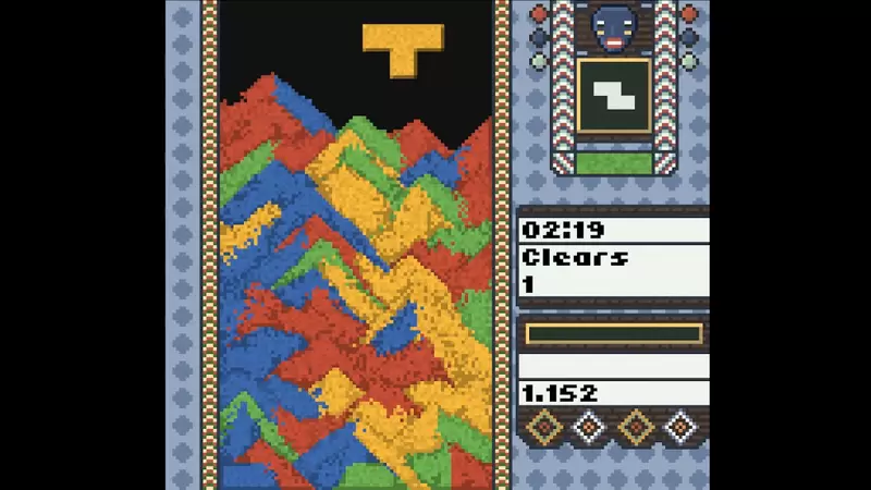 俄羅斯方塊流沙版《Sandtrix+》9月1號在Steam上正式發售