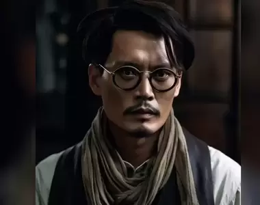 網友嘗試《用AI繪圖把好萊塢明星變成亞洲人》強尼戴普是不是有點小島秀夫感?