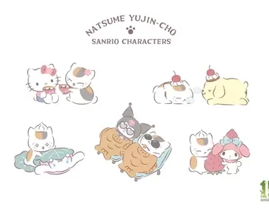 夏目友人帳《三麗鷗×貓咪老師》推出角色聯名合作甜點主題造型周邊