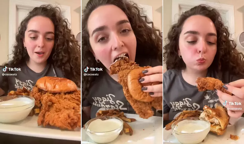 半夜不要看系列《吃播cocoeatz》她的麥克風收音也太好了吧(餓)