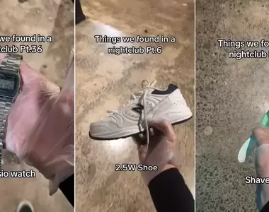 《在夜店裡你能撿到什麼東西》有人掉鞋子、掉手錶甚至連刮鬍刀都撿得到!?