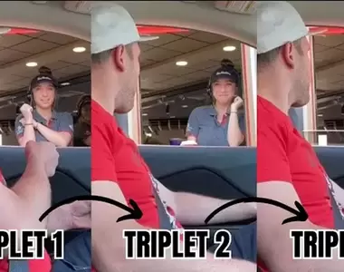 《三胞胎得來速惡作劇》兩個長一樣肯定是雙胞胎,那連續三個客人都長一樣該怎辦?