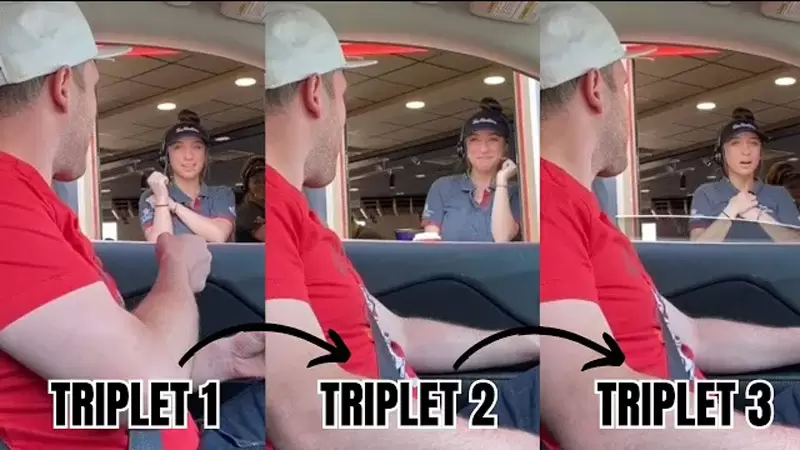 《三胞胎得來速惡作劇》兩個長一樣肯定是雙胞胎,那連續三個客人都長一樣該怎辦? 《三胞胎得來速惡作劇》兩個長一樣肯定是雙胞胎,那連續三個客人都長一樣該怎辦?