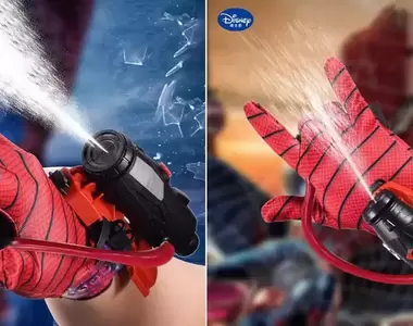 百元小物《蜘蛛人水槍套件組》測試一下買來是否可以開心的射爽爽？